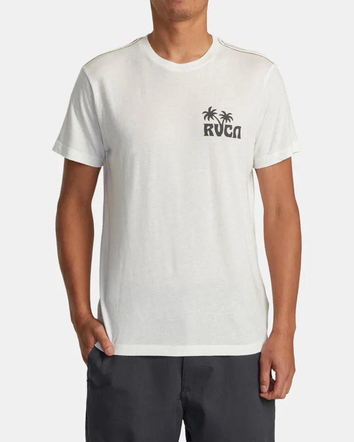 RVCA Short Sleeves Sundowner Tee Antique White 8211 Men