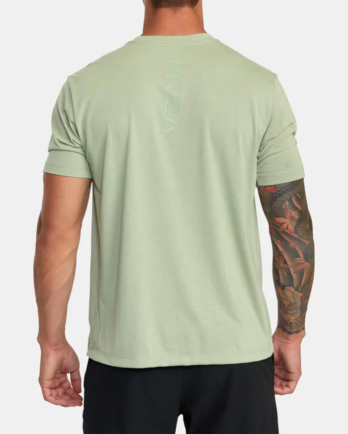 RVCA Short Sleeves VA Mark Tee Grey Army 8211 Men