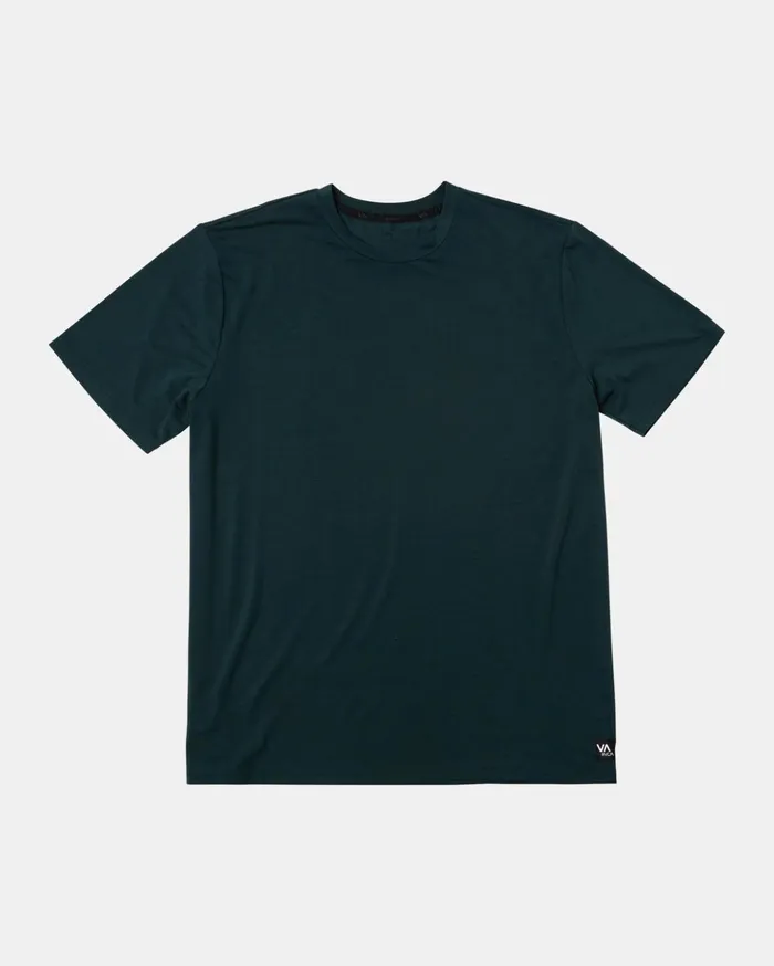 RVCA Short Sleeves VA Sport Balance Technical Training TShirt Deep Sea 8211 Men