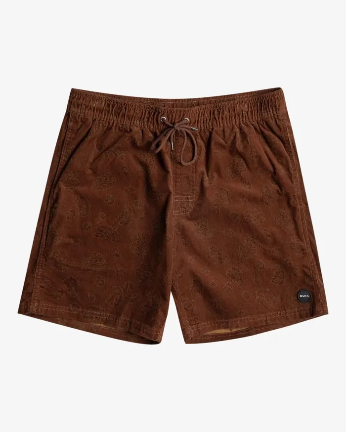RVCA Shorts Hybrids Escape Elastic Waist Corduroy Shorts 17 Bombay Brown 8211 Men
