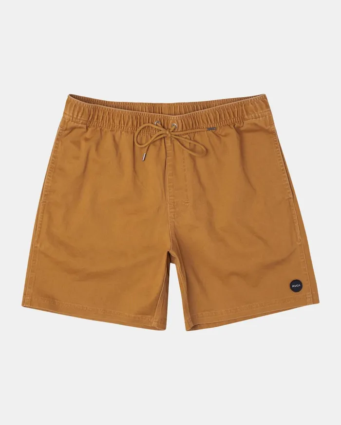 RVCA Shorts Hybrids Escape Elastic Waist Walkshorts 17 Camel 8211 Men