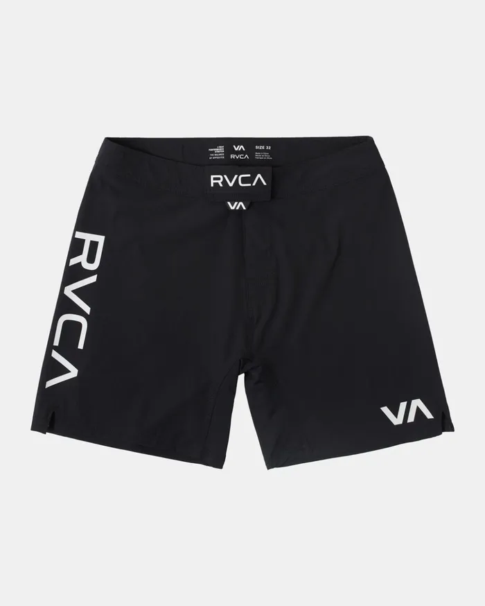 RVCA Shorts Hybrids Fight Scrapper Elastic Waist Walkshorts 15034 Black 8211 Men