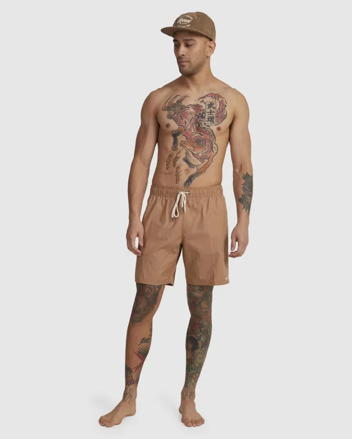 RVCA Shorts Hybrids Opposites Elastic Waist Hybrid Amphibian Shorts Copper 8211 Men RVCA Shorts Hybrids Opposites Elastic Waist Hybrid Amphibian Shorts Copper 8211 Men