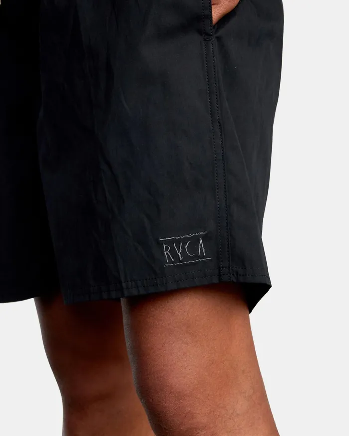 RVCA Shorts Hybrids Opposites Hybrid Elasticized Shorts Black 8211 Men