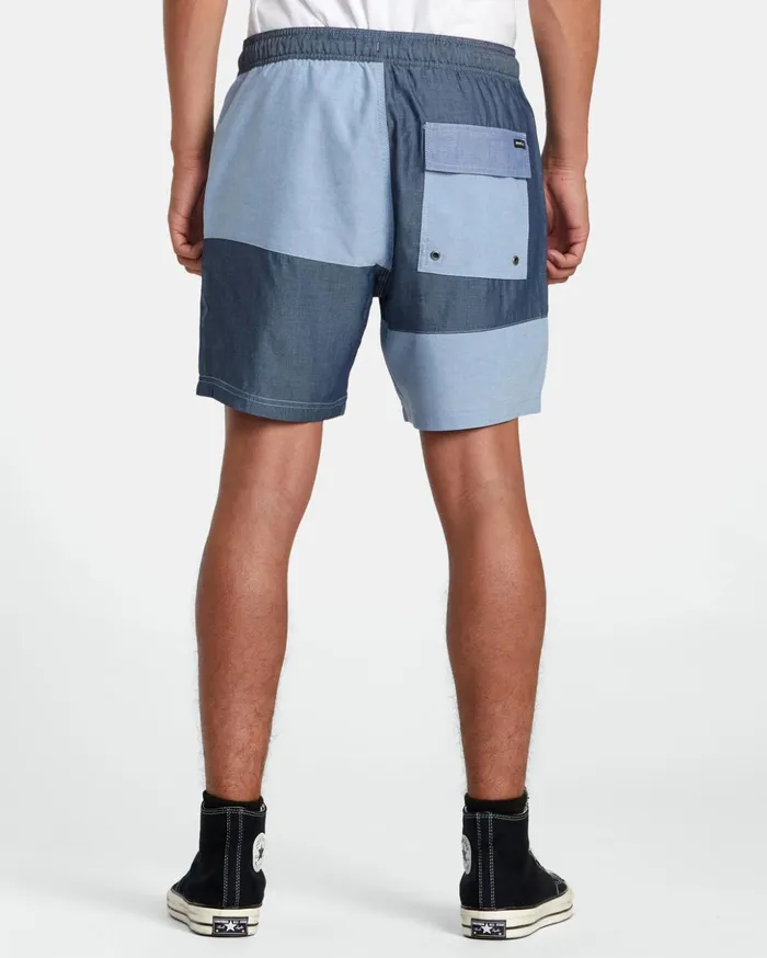 RVCA Shorts Hybrids Patchwork Elastic 17034 Elastic Shorts Blue 8211 Men