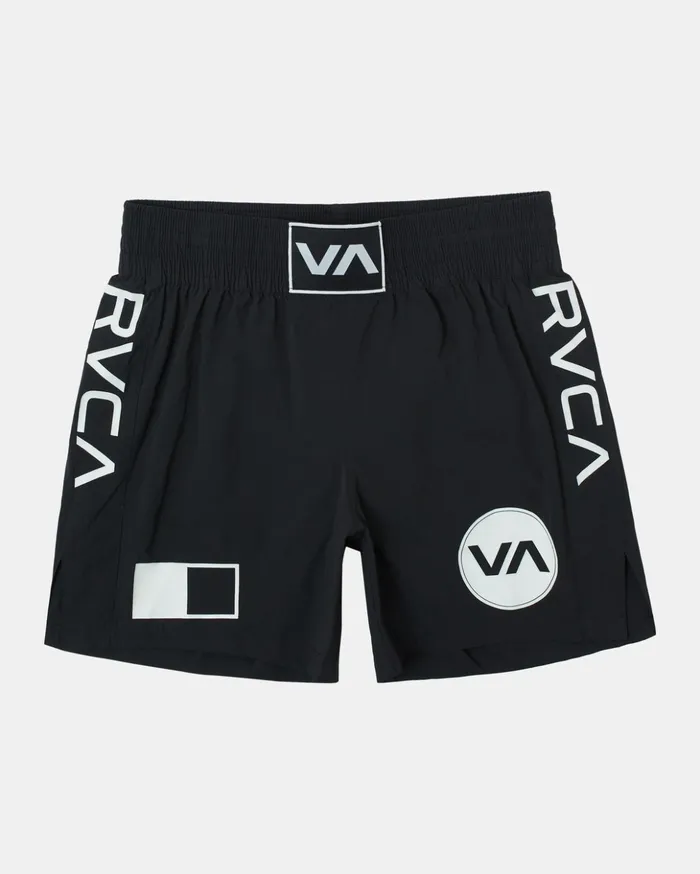 RVCA Shorts Hybrids Spartan Elastic Waist Training Shorts 17034 Black 8211 Men
