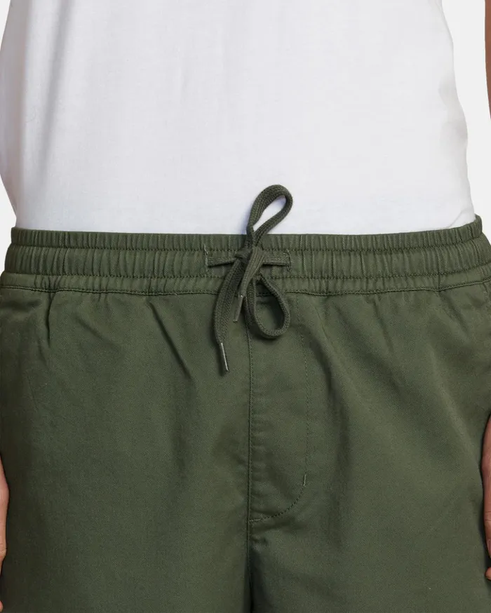 RVCA Shorts Hybrids Weekend Elastic Waist Shorts Cactus 8211 Men
