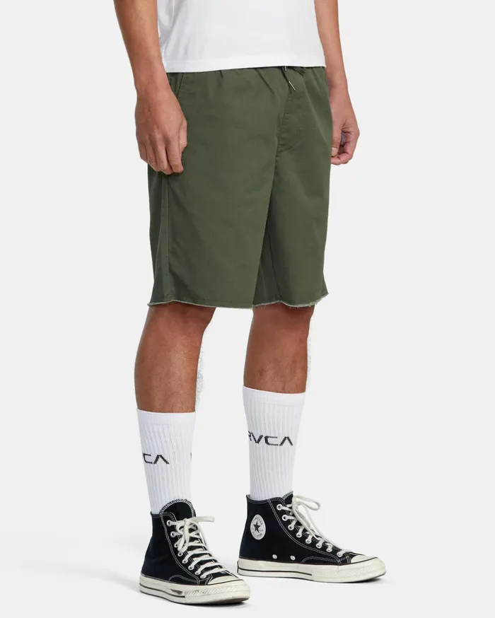 RVCA Shorts Hybrids Weekend Elastic Waist Shorts Cactus 8211 Men