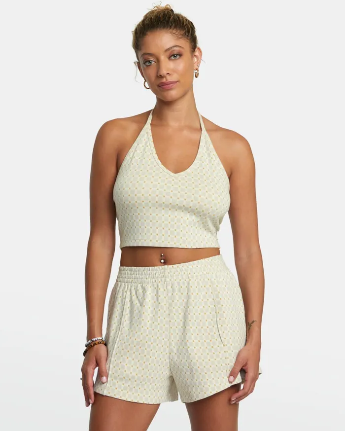 RVCA Shorts Skirts Marina Elastic Shorts Cloud 8211 Women