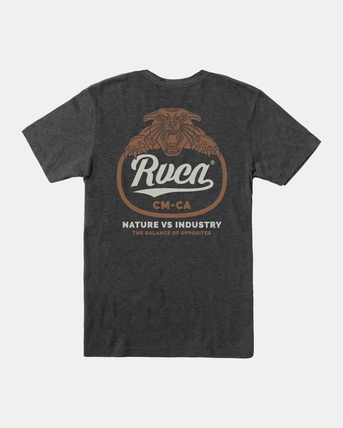 RVCA Tees Tanks Boy039s Pantero TShirt Black 8211 Boys