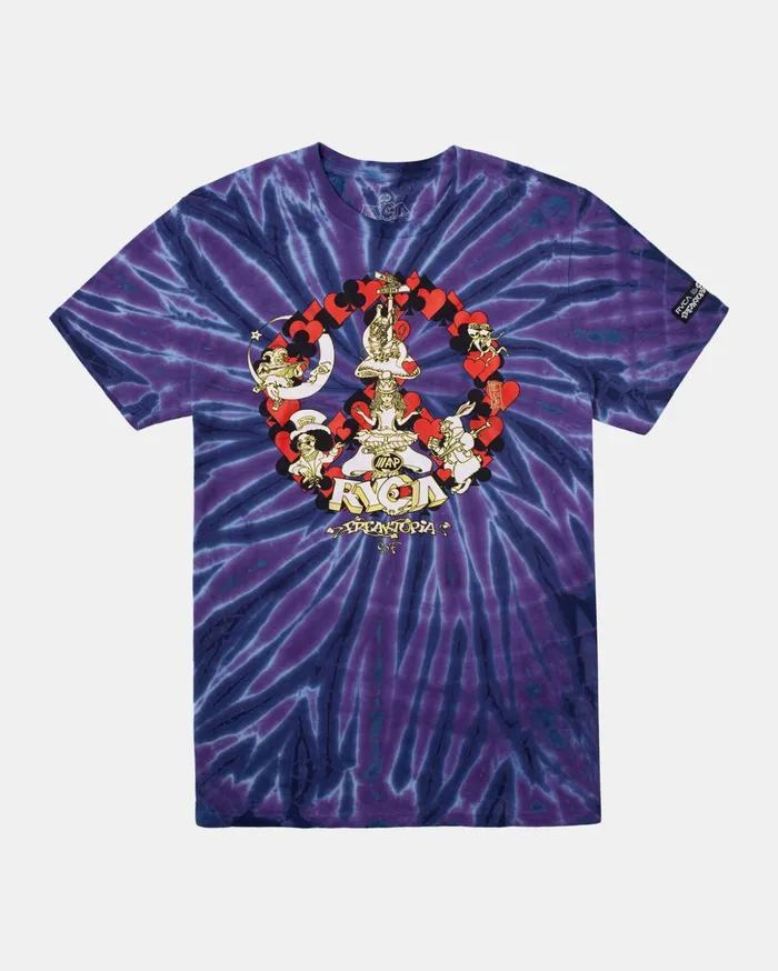 RVCA Tees Tanks Freaktopia Alice Tee Tie Dye 8211 Women