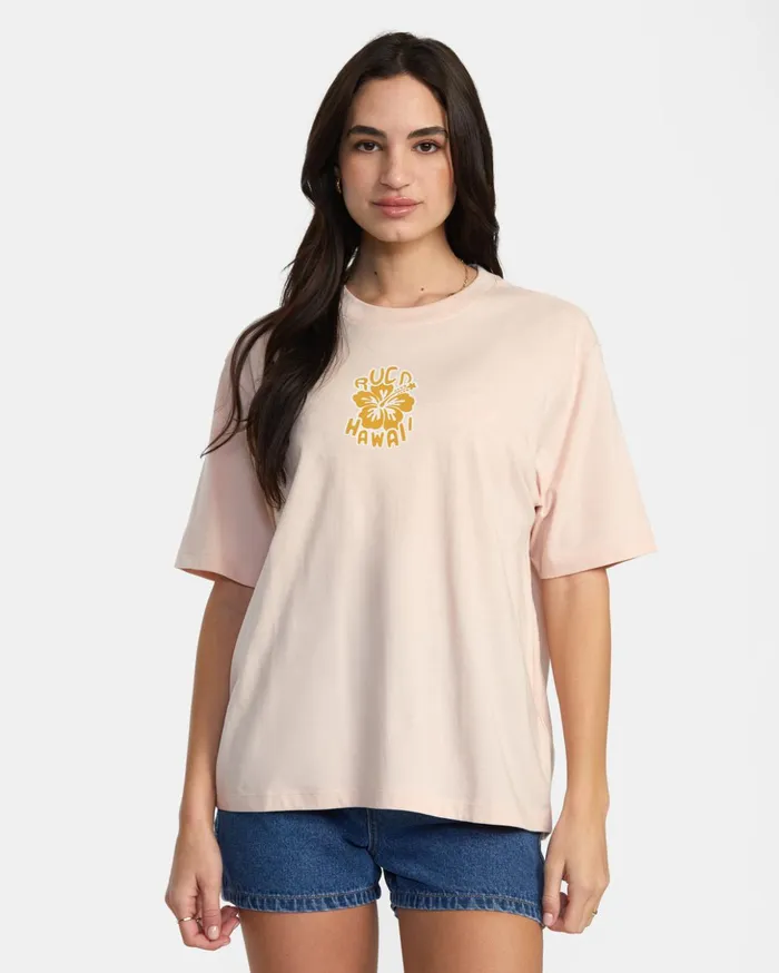 RVCA Tees Tanks Island Vibes TShirt Rosewater 8211 Women