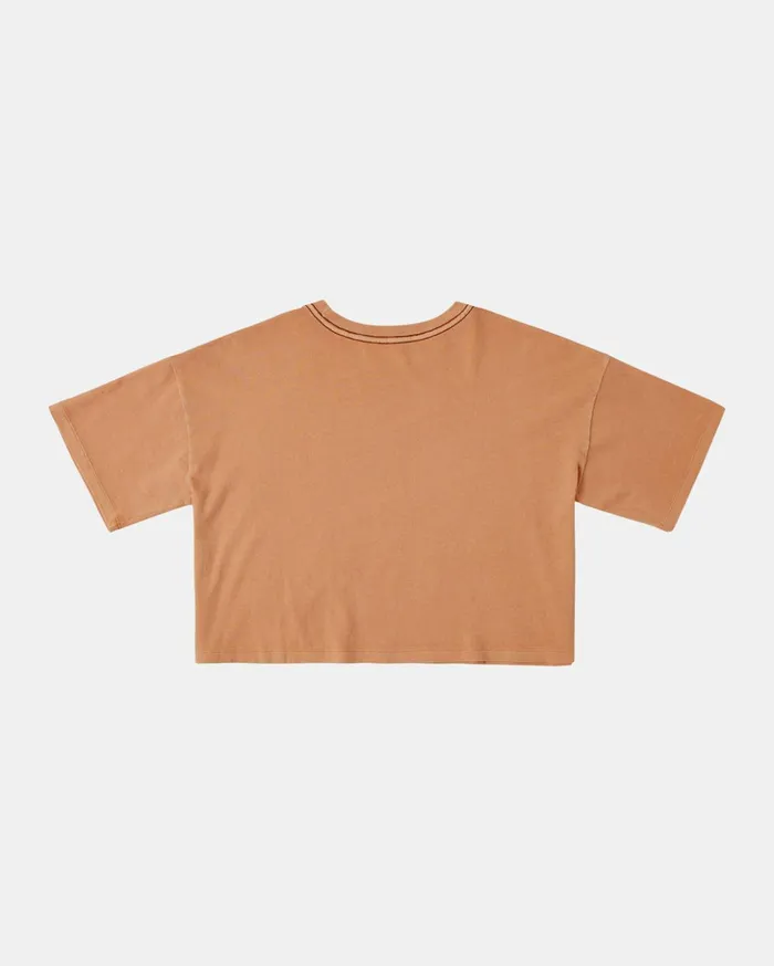 RVCA Tees Tanks Solar Eclipse Tee Tangerine 8211 Women