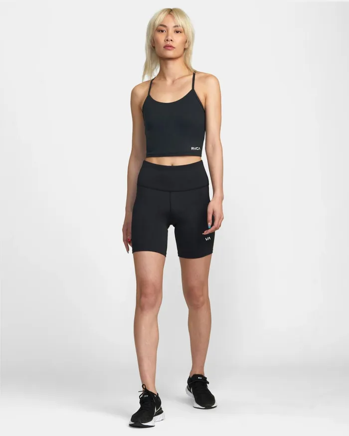 RVCA Tops Base Tank Sports Bra Black 8211 Women