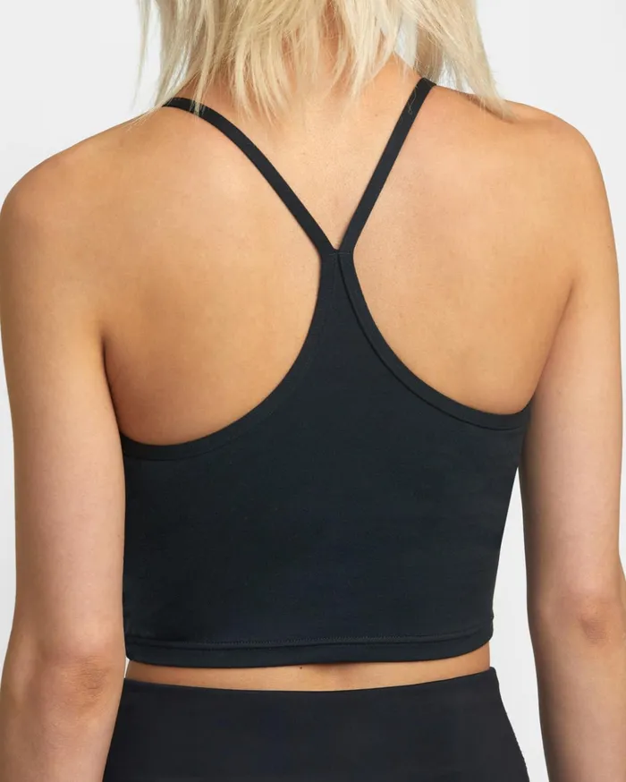 RVCA Tops Base Tank Sports Bra Black 8211 Women