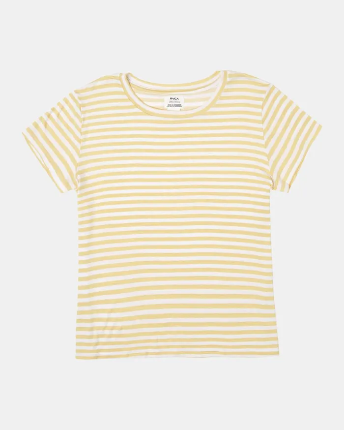 RVCA Tops Recess 3 Crewneck Tee Golden 8211 Women
