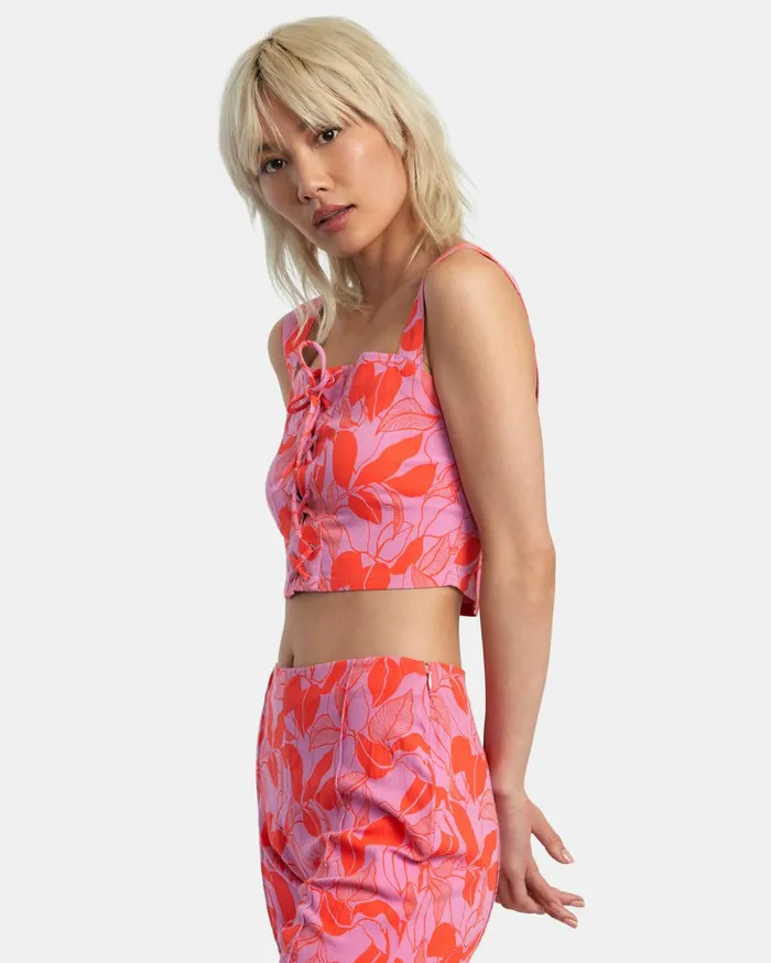 RVCA Tops Villa Tank Top Cyclamen 8211 Women