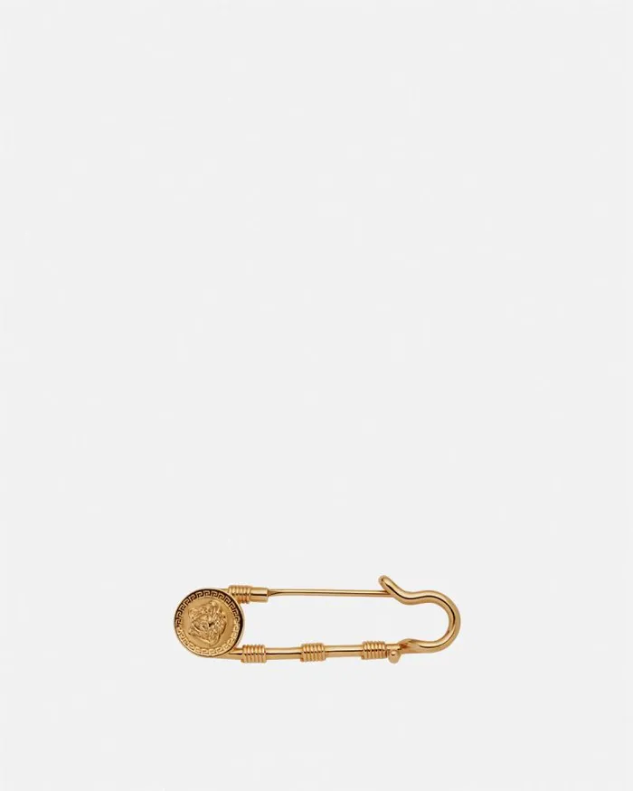 Safety Pin Brooch Gold Women Versace Brooches