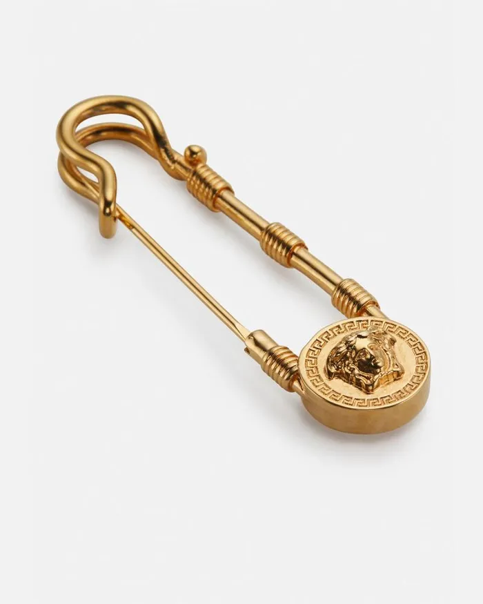 Safety Pin Brooch Gold Women Versace Brooches