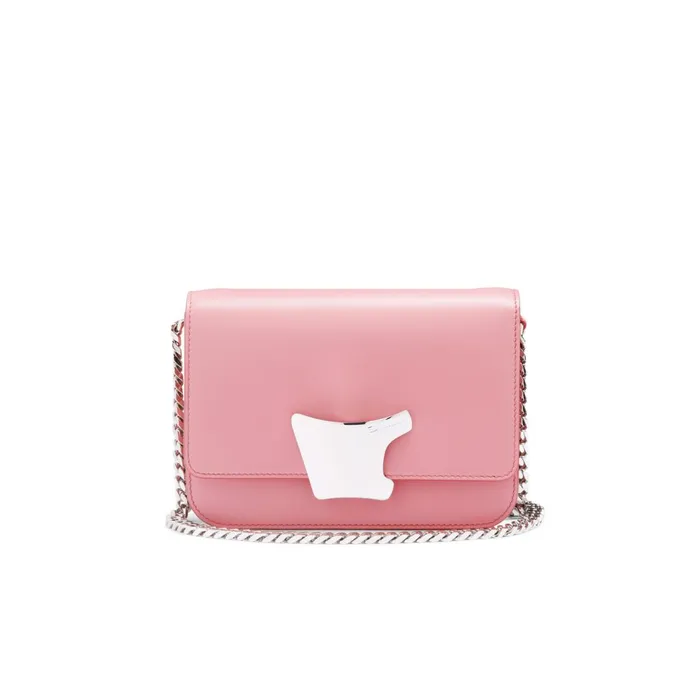 Santoni Pink Leather Crossbody Bag Women Bags