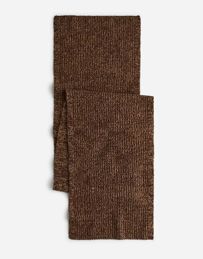 Scarves Women Madewell CottonBlend Scarf Dark Carob