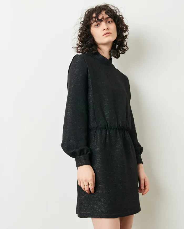Sessn Womens Dresses Whiteshine Black Lurex