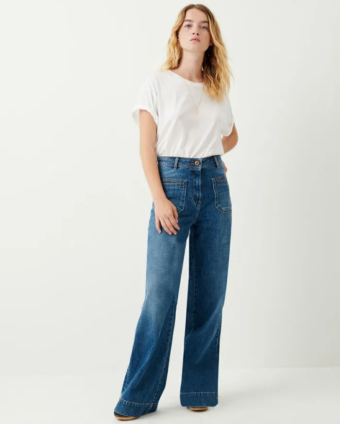 Sessn Womens Trousers Johnny o Vintage Blue