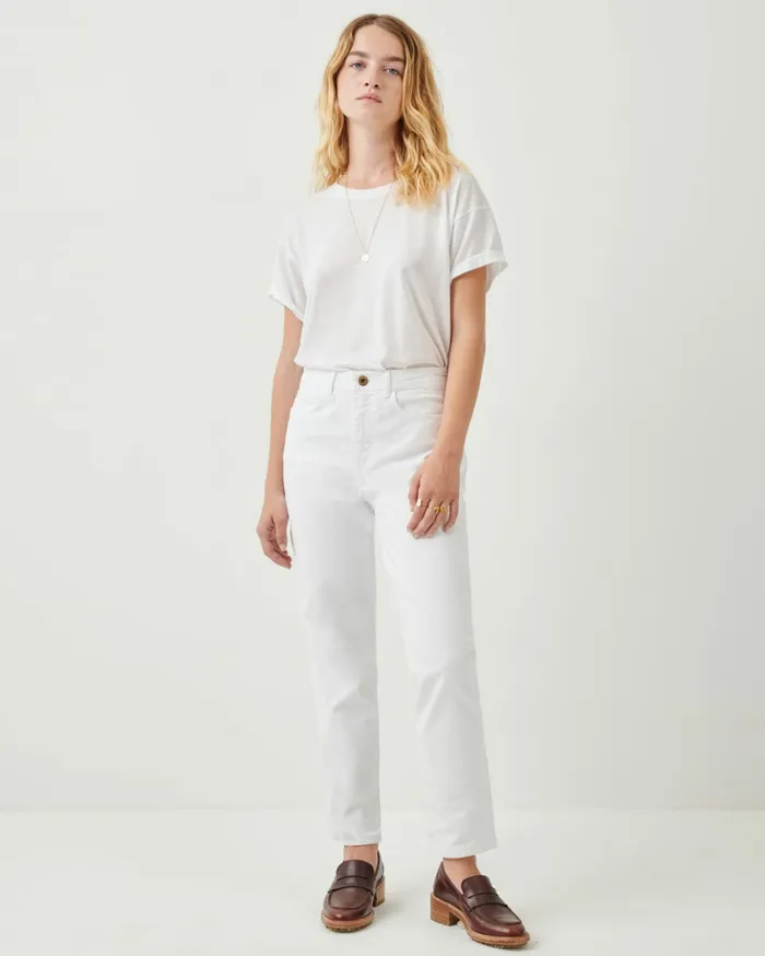 Sessn Womens Trousers Momon White