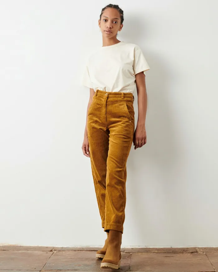 Sessn Womens Trousers Rosario Honey Gold