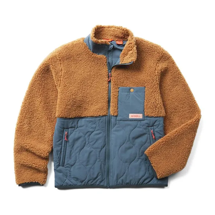 Sherpa Mixup Jacket Dijon Men Merrell Tops