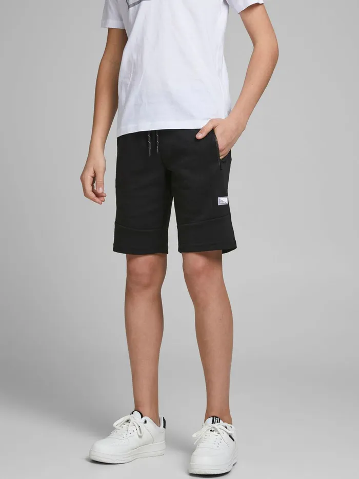 Shirts JACK and JONES Junior BOYS SWEAT SHORTS Black Black Cheap On Sale