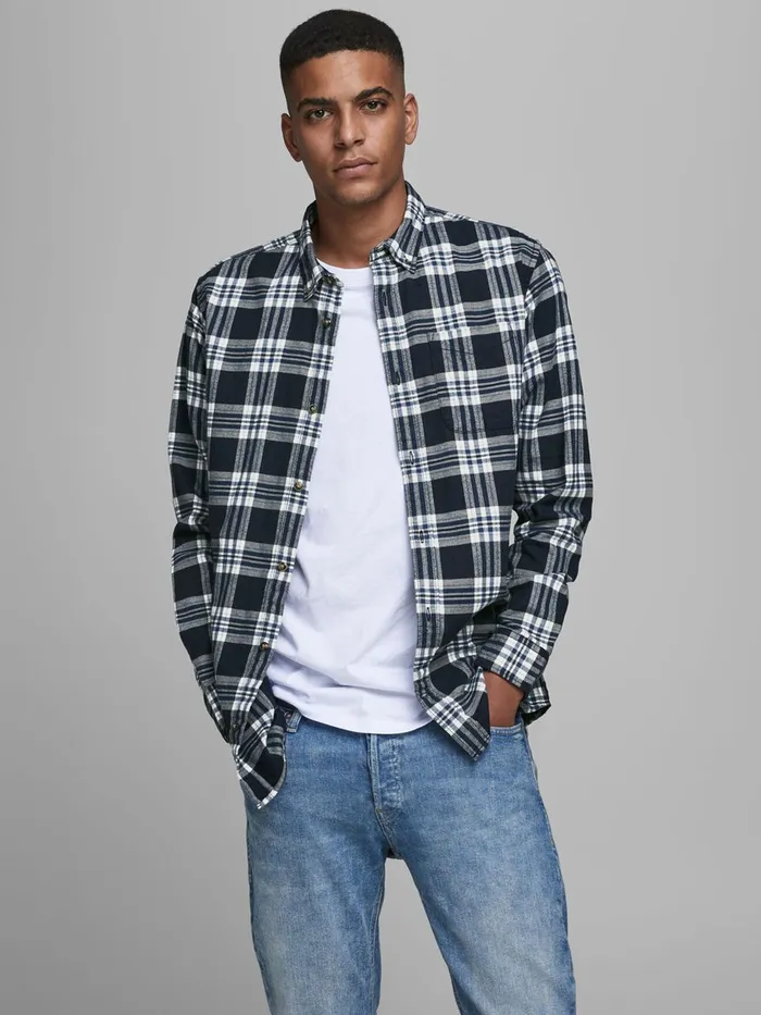 Shirts JACK and JONES Mens BUTTONDOWN TWILLWEAVE SHIRT Blue Estate Blue Gift Ideas Shirts JACK and JONES Mens BUTTONDOWN TWILLWEAVE SHIRT Blue Estate Blue Gift Ideas