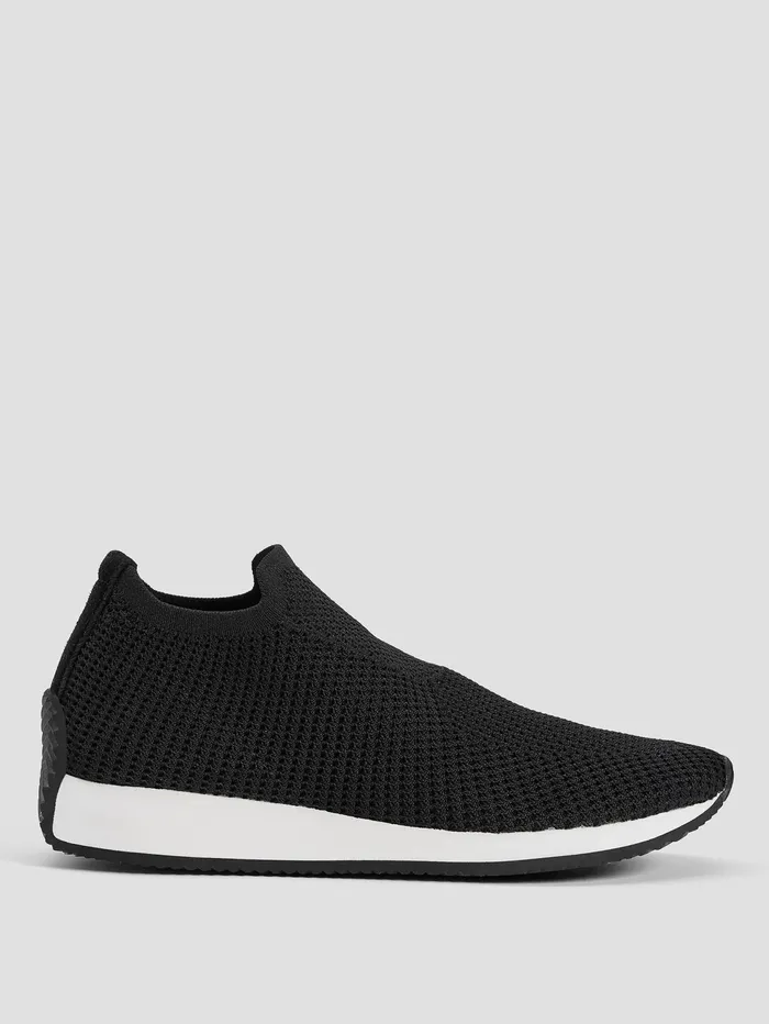 Shoes Women Eileen Fisher Humm Recycled Stretch Knit Sneaker Black
