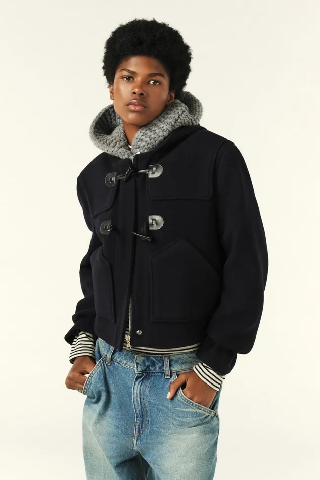 Short Coat Paimee Blue Women Baandsh Jackets and Coats