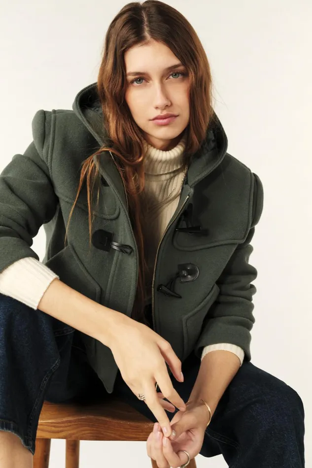Short Coat Paimee Blue Women Baandsh Jackets and Coats