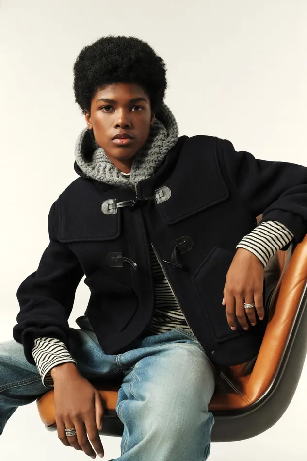 Short Coat Paimee Blue Women Baandsh Jackets and Coats