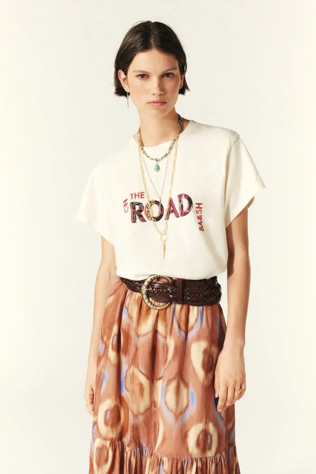 ShortSleeve Tee Shirt Mita Green Women Baandsh TShirts and Tank Tops