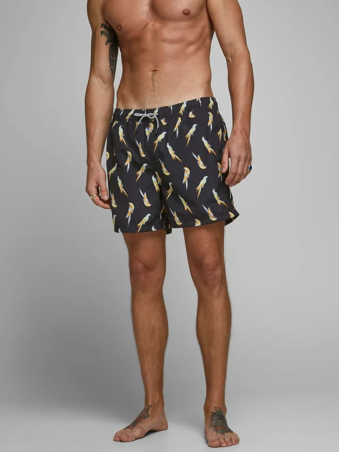 Shorts JACK and JONES Mens COLOURFULL SWIM SHORTS Black Black Gift for Friend Shorts JACK and JONES Mens COLOURFULL SWIM SHORTS Black Black Gift for Friend