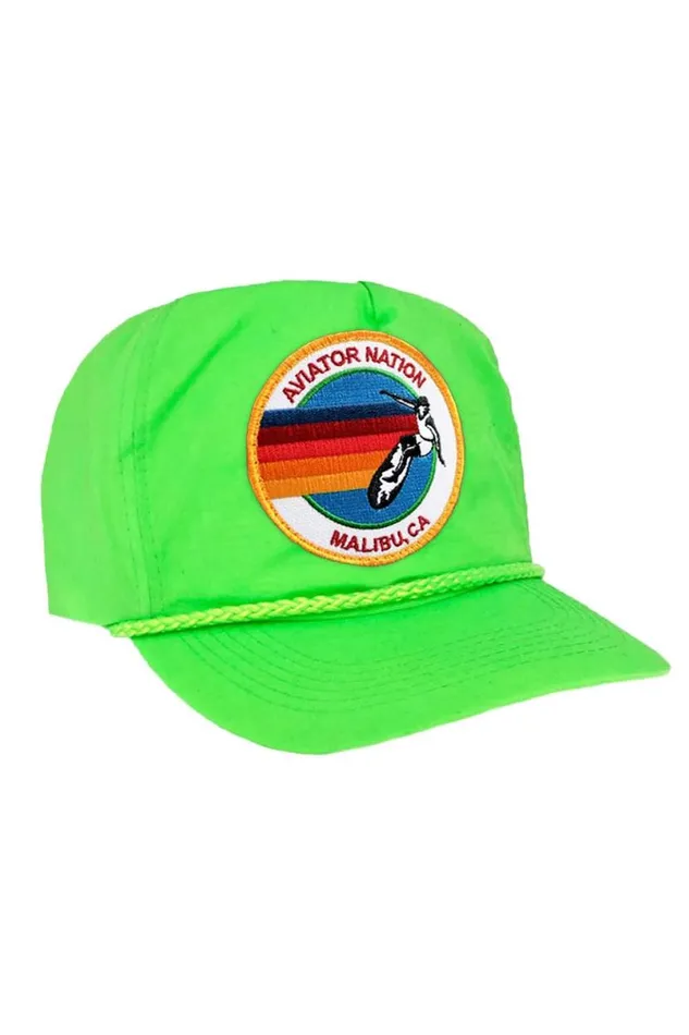 Signature Malibu Vintage Nylon Trucker Hat WomenMen Aviator Nation Trucker Hats