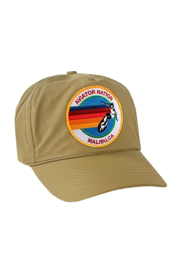 Signature Malibu Vintage Nylon Trucker Hat WomenMen Aviator Nation Trucker Hats
