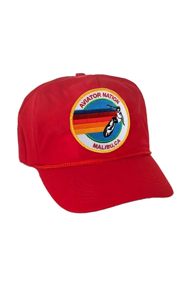 Signature Malibu Vintage Nylon Trucker Hat WomenMen Aviator Nation Trucker Hats