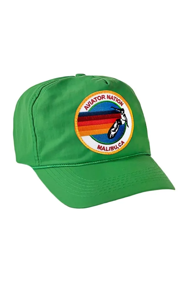 Signature Malibu Vintage Nylon Trucker Hat WomenMen Aviator Nation Trucker Hats