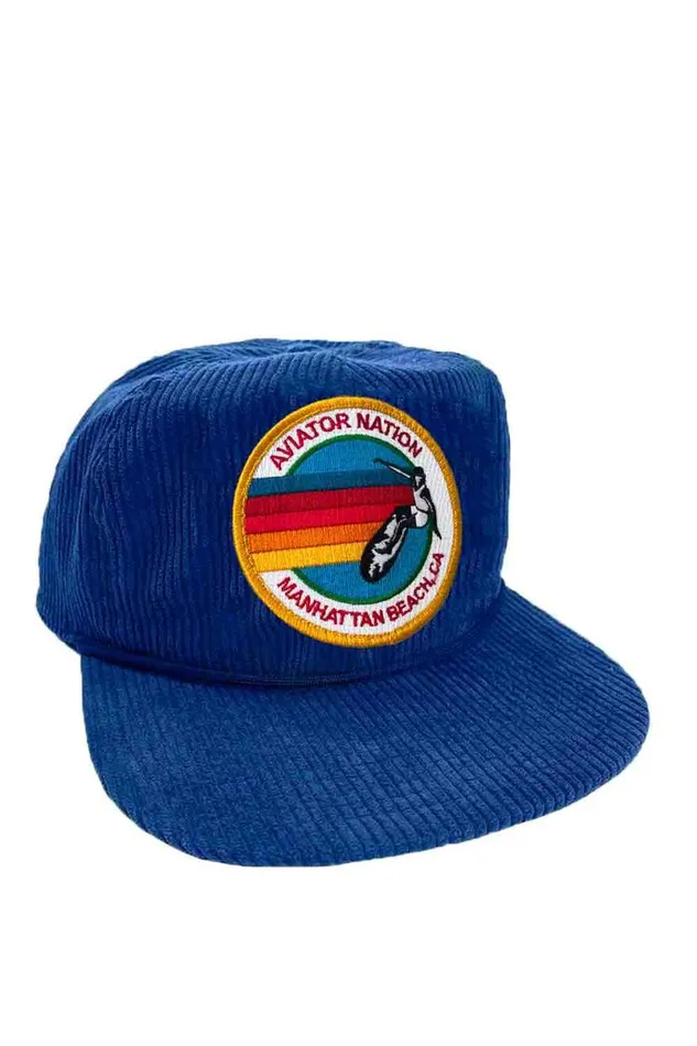 Signature Manhattan Beach Vintage Corduroy Trucker WomenMen Aviator Nation Trucker Hats