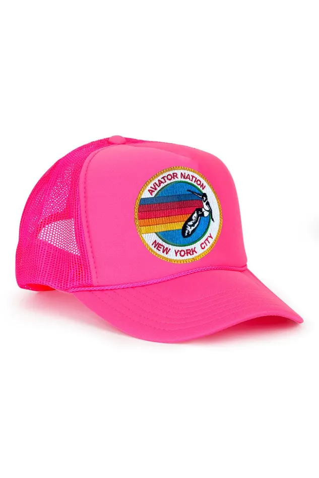 Signature New York City 8211 Vintage Low Rise Trucker WomenMen Aviator Nation Trucker Hats