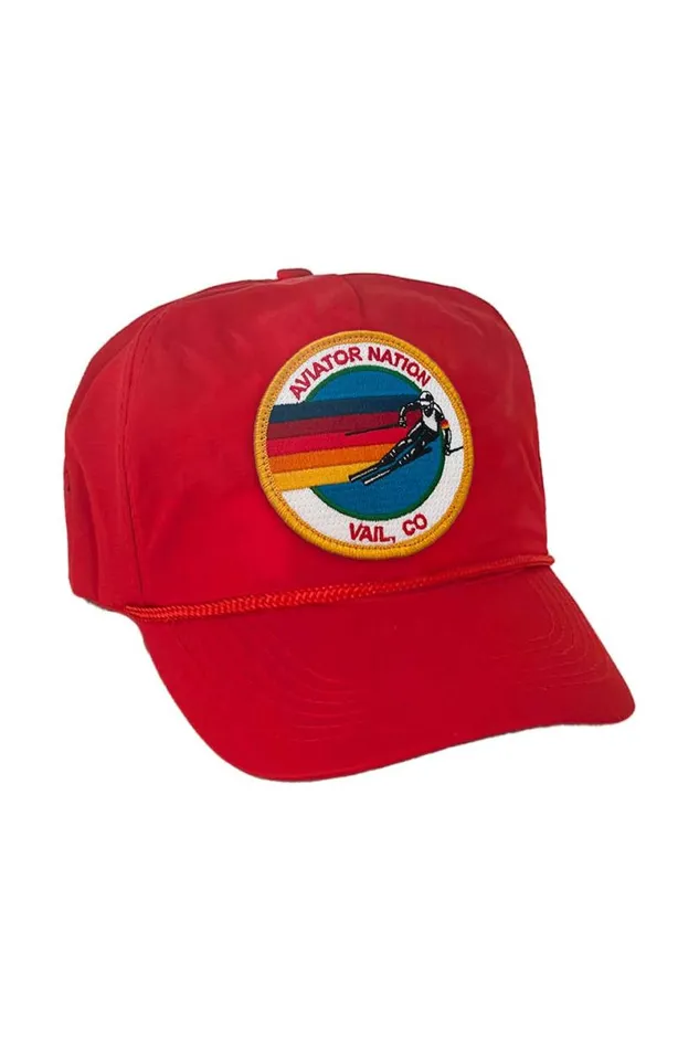 Signature Vail Vintage Nylon Trucker Hat WomenMen Aviator Nation Trucker Hats
