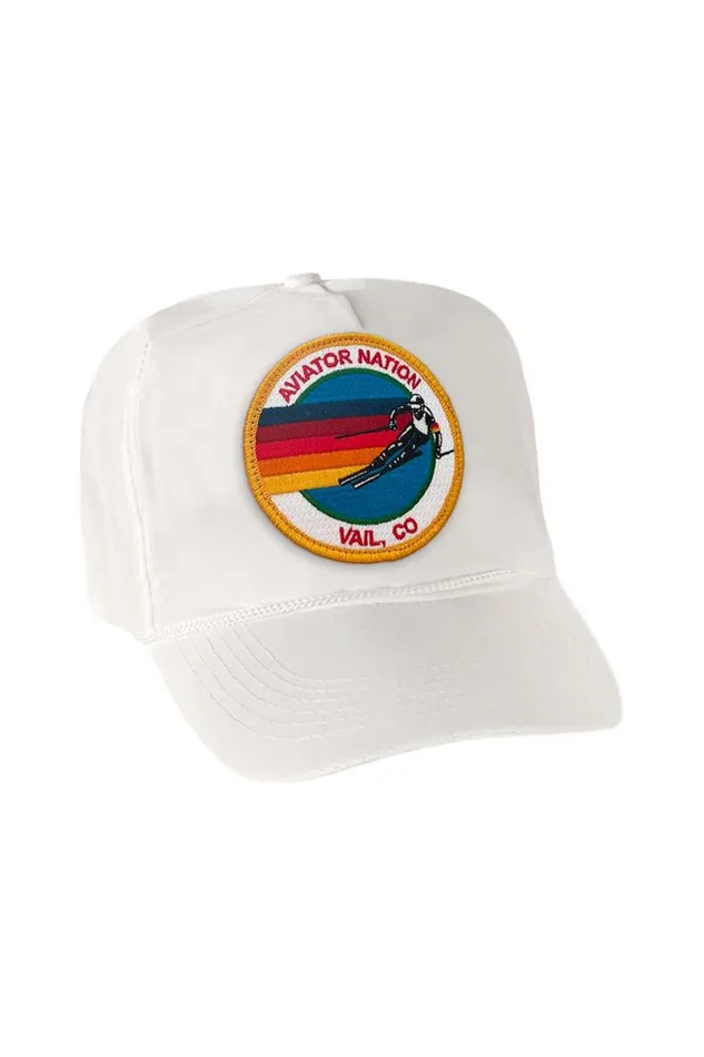 Signature Vail Vintage Nylon Trucker Hat WomenMen Aviator Nation Trucker Hats