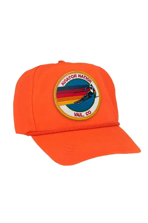 Signature Vail Vintage Nylon Trucker Hat WomenMen Aviator Nation Trucker Hats