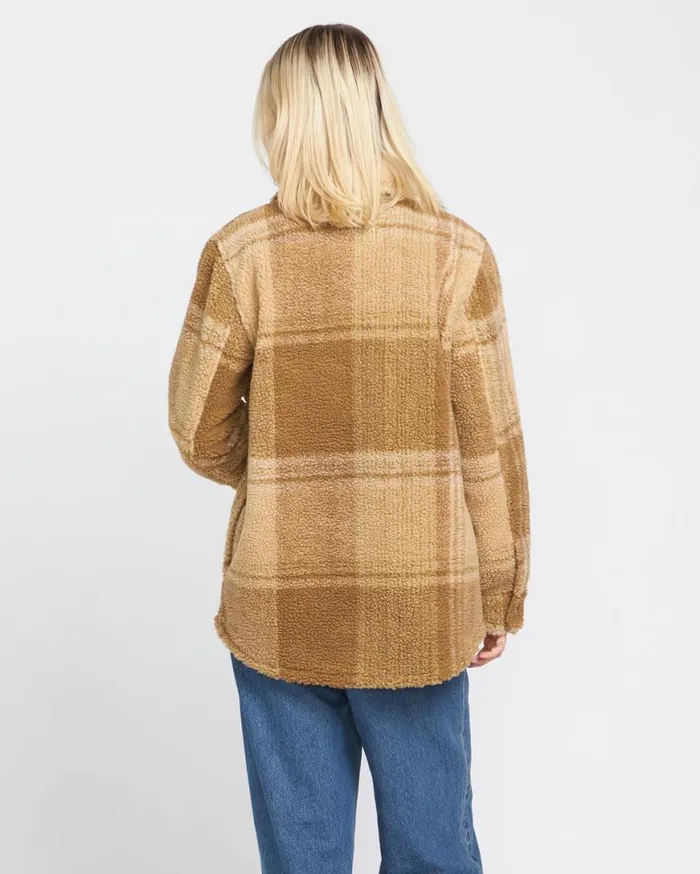 Silent Sherpa Jacket 8211 Mushroom Womens Volcom Jackets
