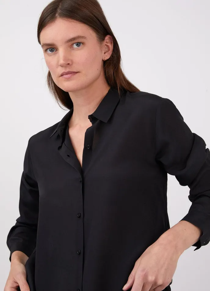 Silk Blouse Black Women SUNSPEL Shirts and Blouses
