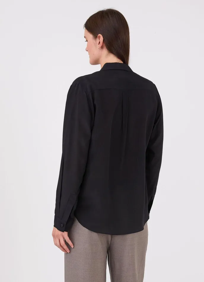 Silk Blouse Black Women SUNSPEL Shirts and Blouses